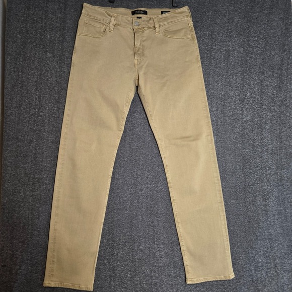 34 Heritage Men's Courage Mid Rise Straight Leg Pants Sz 35 x 34 Beige Brown x2 - Picture 3 of 15